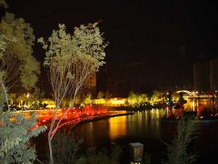 智園夜景噴泉